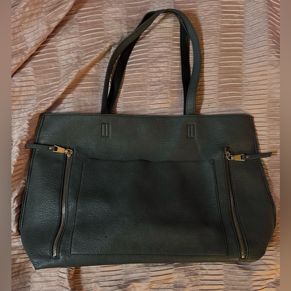 MIZTIQUE large gray-black tote